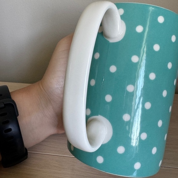 Kate Spade Mug Blue and White Polka Dot Lenox - Picture 7 of 8